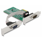 Adaptor PCI Express Delock 89555, PCI Express x1 - 2x Serial