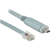 Cablu Delock 89892, USB-C male - RJ45, 5m, Gray