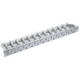Patch Panel R&M R812466, 19inch, 1U, 24 porturi, Cat6, Keystone, Gray