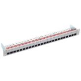 Patch Panel R&M R813490, 19inch, 1U, 24 porturi, Cat6a, UTP, Gray