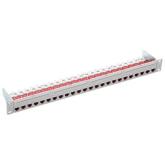 Patch Panel R&M R813493, 19inch, 1U, 24 porturi, Cat6a, STP, Gray