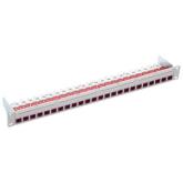 Patch Panel R&M R813494, 19inch, 1U, 24 porturi, Cat6a, UTP, Gray