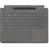 Tastatura Microsoft Surface Pro Signature Type Cover, Platinum Silver + Stylus Surface Slim Pen 2