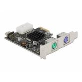 Adaptor PCI-Express Delock 90049, PCI Express x1 - 2x PS/2