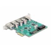 Adaptor PCI-Express Delock 90109, PCI Express x1 - 2x USB-C - 3x USB-A
