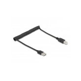 Cablu Delock 90130, USB-A male - USB-B male, 0.8 m, Black