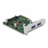 Adaptor PCI-Express Delock 90298, PCI Express x4 - 2x USB-A