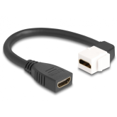 Cablu Delock 90321, HDMI female - HDMI female, 0.20m, Black