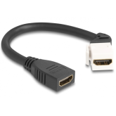 Cablu Delock 90322, HDMI female - HDMI female, 0.20m, Black