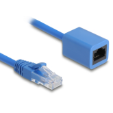 Cablu Delock 90365, RJ45 female - RJ45 male, 0.75 m, Blue