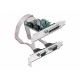 Adaptor PCI-Express Delock 90413, PCI Express x1 - 2x Serial RS-232 male + 1x Paralel