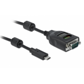 Cablu Delock 90414, USB-C male - Serial male, 2m, Black