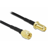 Cablu antena Delock 90429, SMA plug - SMA jack, 10m, Black