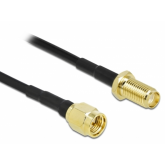Cablu antena Delock 90448, SMA plug - SMA plug, 7.5m, Black