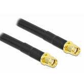 Cablu Antena Delock 90455, RP-SMA - RP-SMA, 5m, Black