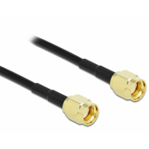 Cablu Antena Delock 90475, RP-SMA plug - RP-SMA plug, 10m, Black