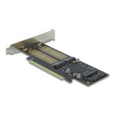 Adaptor PCI-Express Delock 90486, PCI Express x16 - 1x M.2 + 1x M.2 NVMe + 1x mSATA