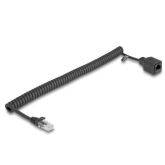 Cablu de retea Delock 90672, RJ45 male - RJ45 female, 1 m, Black