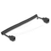 Cablu Delock 90673, RJ45 female - RJ45 female, 3 m, Black
