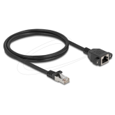 Cablu Delock 90778, S/FTP, Cat.6A, 1 x RJ45 female - 1 x RJ45 male, 3 m, Black
