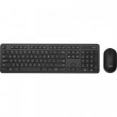 Kit wireless Tastatura Asus CW100, USB, Black + Mouse Optic, USB, Black