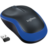 Mouse Optic Logitech M185, USB Wireless, Black-Blue