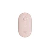 Mouse Optic Logitech Pebble M350, Bluetooth/USB Wireless, Pink
