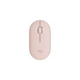 Mouse Optic Logitech Pebble M350, Bluetooth/USB Wireless, Pink