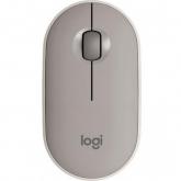 Mouse Optic Logitech Pebble M350, Bluetooth/USB Wireless, Sand