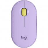Mouse Optic Logitech Pebble M350, USB Wireless, Lavender Lemonade
