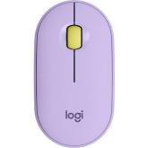 Mouse Optic Logitech Pebble M350, Bluetooth/USB Wireless, Lavender Lemonade