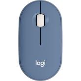 Mouse Optic Logitech Pebble M350, Bluetooth/USB Wireless, Blueberry