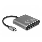 Card Reader Delock 91000, USB-C, Black-Silver