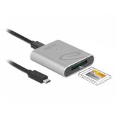 Card Reader Delock 91751, USB-C, Silver-Black