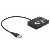 Card Reader Delock 91756, USB 3.0, Black