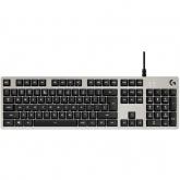 Tastatura Logitech G413, White LED, USB, Layout UK, Silver