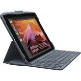 Husa cu tastatura Logitech Slim Folio cu tastatura pentru tableta de 9.7inch, Layout UK, Black