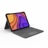 Husa cu tastatura Logitech Slim Folio Touch cu tastatura pentru tableta de 10.9inch, Layout UK, Oxford Gray