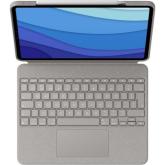 Husa cu tastatura Logitech Combo Touch pentru iPad Pro 5thgen 12.9inch, Grey