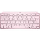 Tastatura Wireless Logitech MX Keys Mini, White LED, Bluetooth, Layout US, Rose