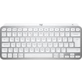 Tastatura Wireless Logitech MX Keys Mini for Mac, White LED, Bluetooth, Layout UK, Pale Grey