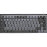 Tastatura Wireless Logitech MX MECHANICAL Mini, UK Layout, Bluetooth/USB, Graphite