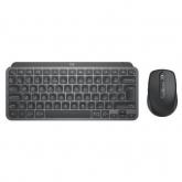 Kit Logitech MX Keys Mini Combo for Business - Tastatura MX Keys Mini, White LED, Bluetooth, Layout UK, Graphite + Mouse Optic MX Anywhere 3, Bluetooth, Graphite