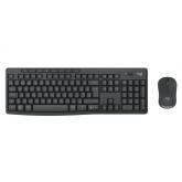 Kit Wireless Logitech MK370 Combo for Business - Tastatura, USB Wireless/Bluetooth, Layout UK, Graphite + Mouse Optic, USB Wireless/Bluetooth, Graphite