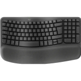 Tastatura Logitech Wave Keys, USB Wireless/Bluetooth, Layout US, Graphite