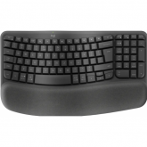 Tastatura Logitech Wave Keys for Business, USB Wireless/Bluetooth, Layout US, Graphite
