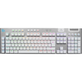 Tastatura Logitech G915 X Lightspeed GL TACTILE, USB/USB Wireless/Bluetooth, Layout UK, White-Silver