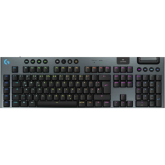 Tastatura Logitech G915 X Lightspeed GL CLICKY, USB/USB Wireless/Bluetooth, Layout US, Black-Grey