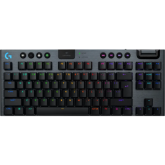 Tastatura Logitech G915 X Lightspeed TLK GL TACTILE, USB/USB Wireless/Bluetooth, Layout US, Black-Grey
