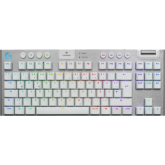 Tastatura Logitech G915 X Lightspeed TKL GL TACTILE, USB/USB Wireless/Bluetooth, Layout US, Black-Grey